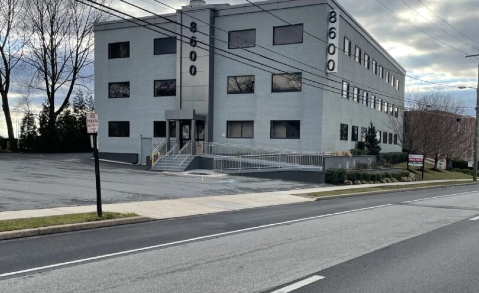 Modern commercial building exterior